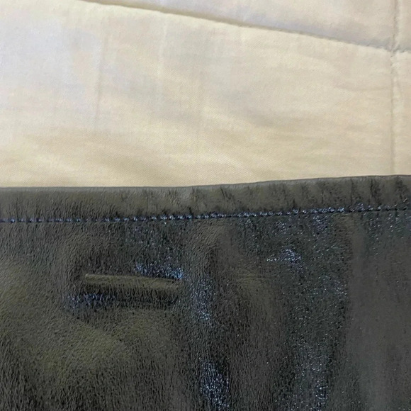Helmut Lang overlap mini leather skirt - Picture 4 of 9
